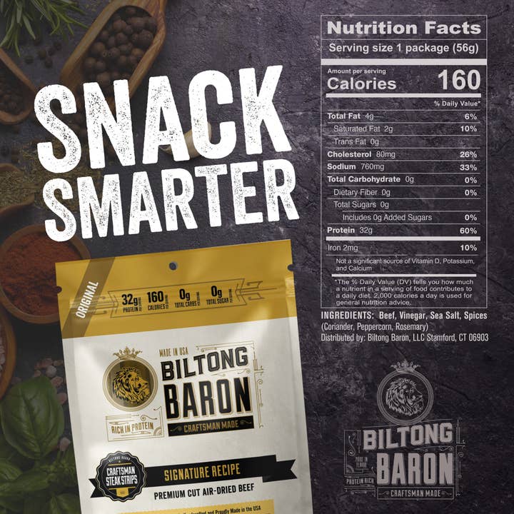 Biltong Baron - Wholesale Jerky - Variety Pack- 2 oz bags1