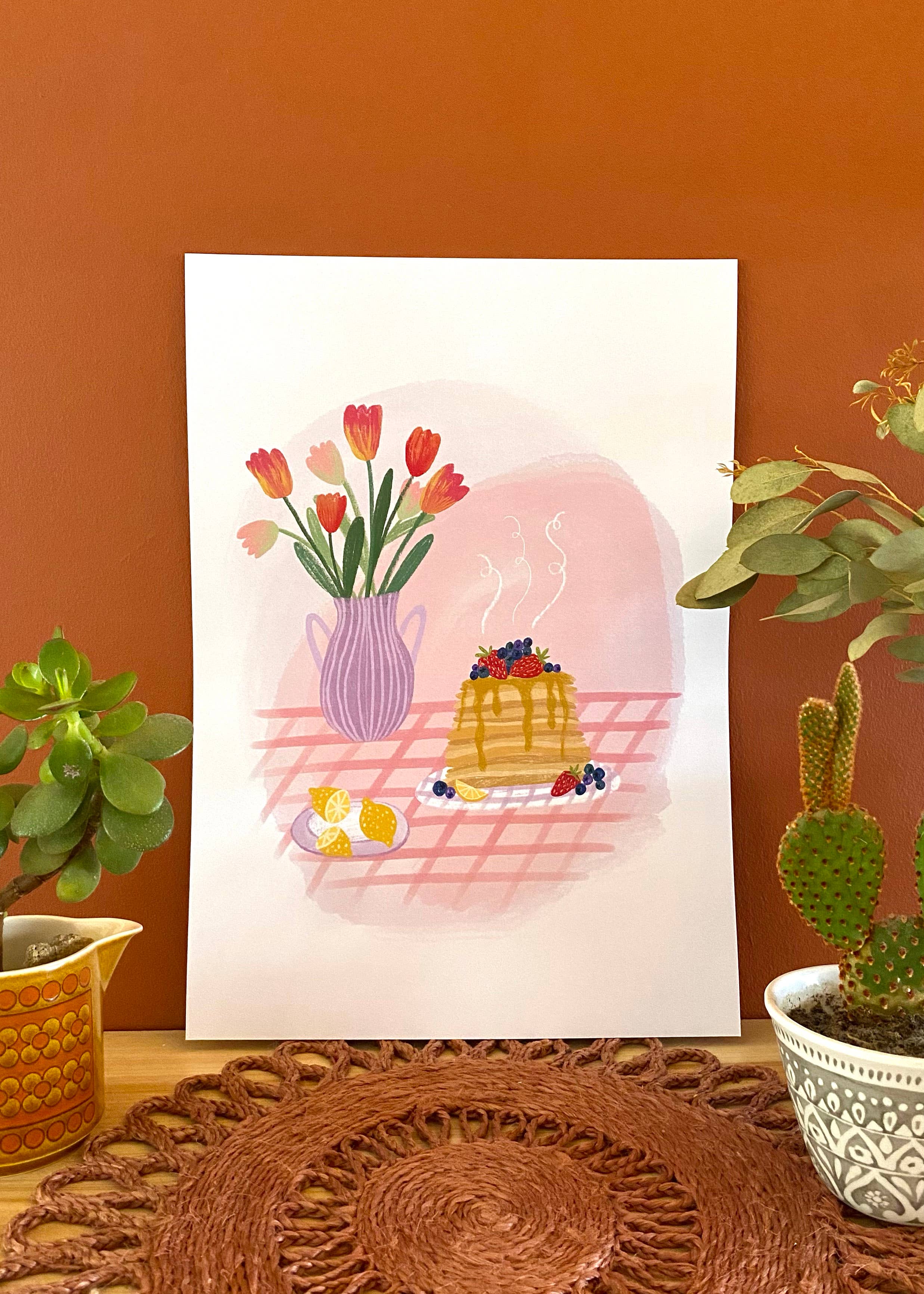 Freya Snow - Wholesale Art Print - Pancakes Print / A4 + A3 / 350gsm Matt Art Print