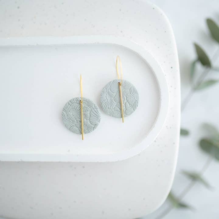 Hazel n Blue - Wholesale Dangle Earrings - Clay Earrings | Simple Circle Hoops | Spring Fling Collection5