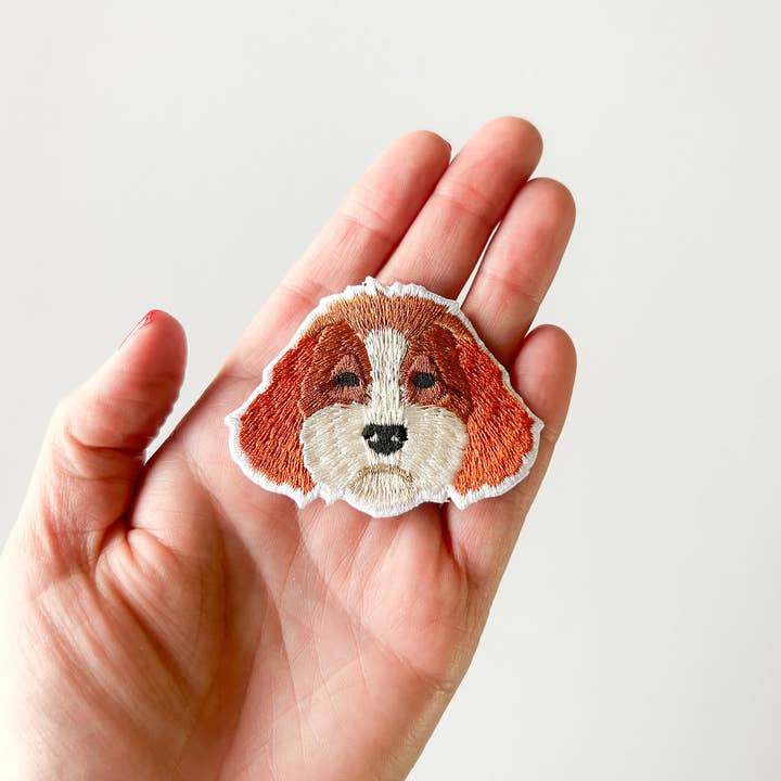 Field Trip Threads - Wholesale Patch - Cavapoo Dog Embroidered Iron-On Patch | Pet Lover Patch3