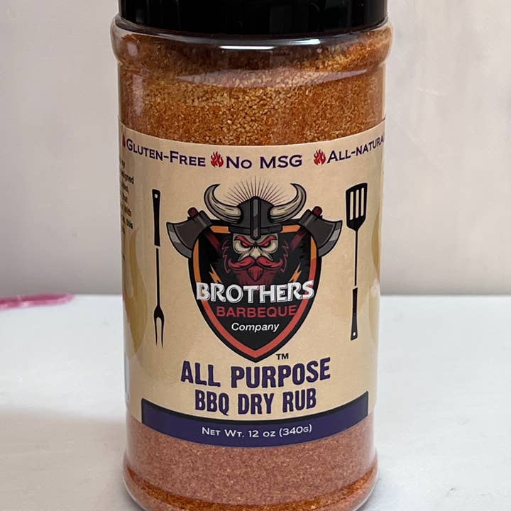Brothers Barbeque Company - Wholesale Rub - Brothers Barbeque Company's All purpose barbecue dry rub 12 oz