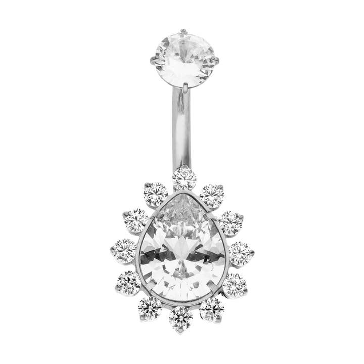 Schmuckgroßhandel - Wholesale Single Earring - Sparkle Belly Piercing | Titanium3