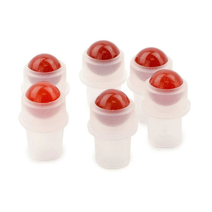 Gemstone Roller Tip for 5ml Bottle - Red Jasper for wholesale by Ancient Wisdom