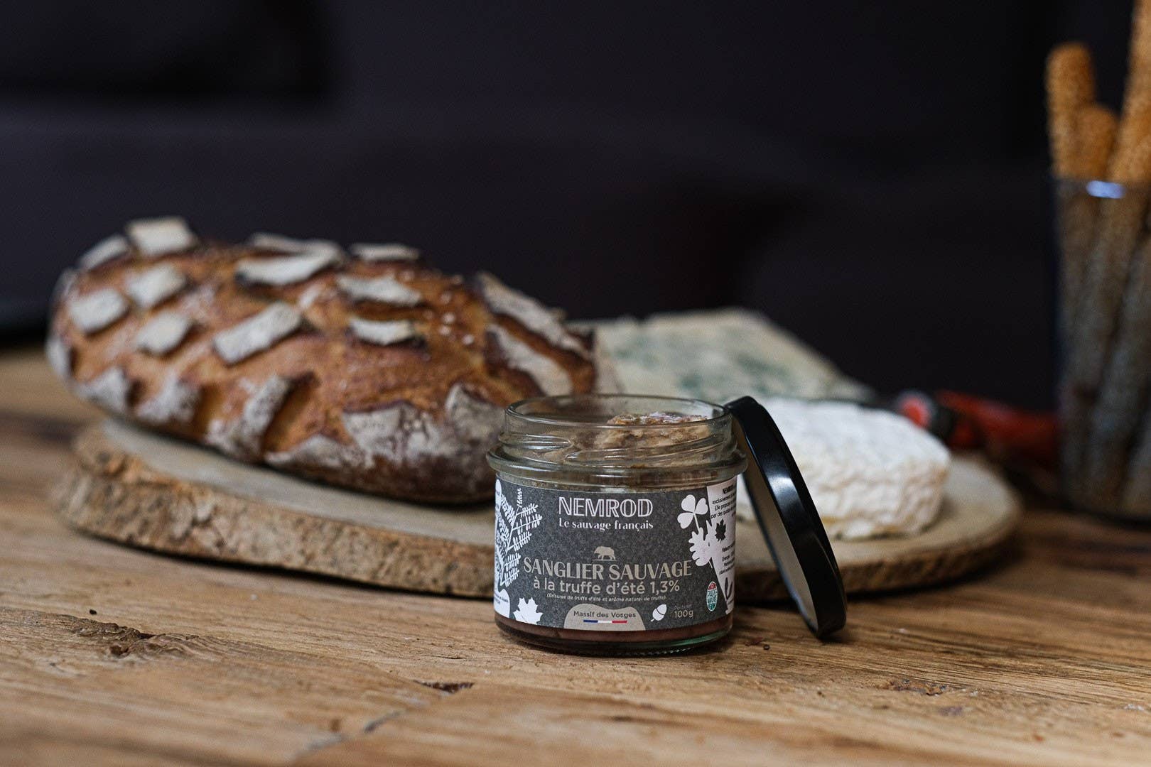 Nemrod - Wholesale Preserves - Wild boar terrine with summer truffles - Game - 100g2