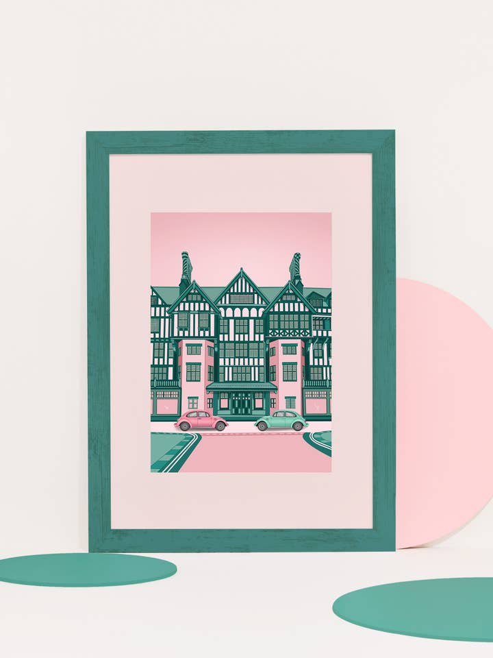 ‘Liberty Building’ Print for wholesale by Pink and Mint Design
