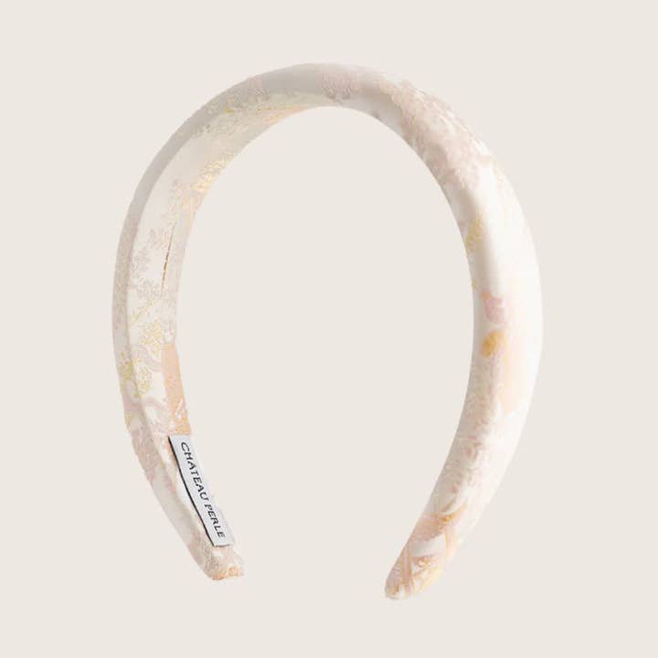 Orchid Blush Silk Headband for wholesale by Chateau Perle