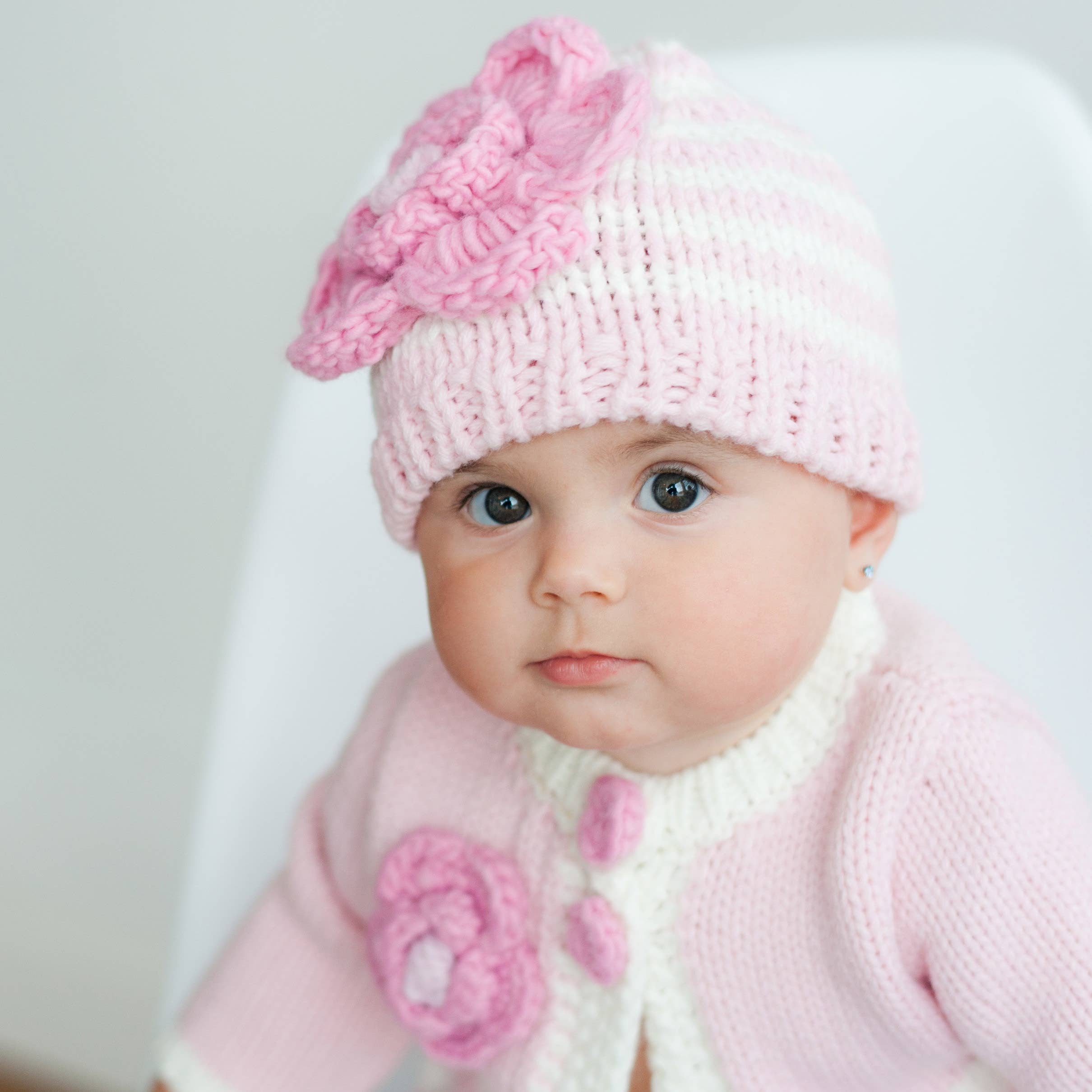 Huggalugs - Wholesale Beanie - Kids - Parfait Pink Ziggy Beanie Hat Baby & Kids2