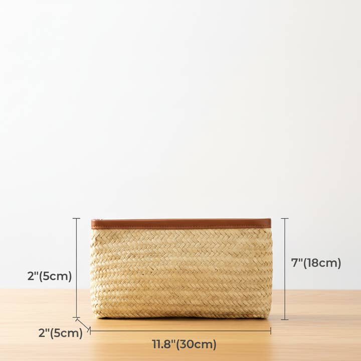 High crafty - Wholesale Clutch Bag - Women's - Handmade Straw Clutch Bag – Natural Palm Leaf Doum Clutch 3