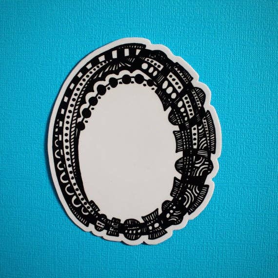 Zenspire Designs - Wholesale Sticker - Letter O Sticker (WATERPROOF)0