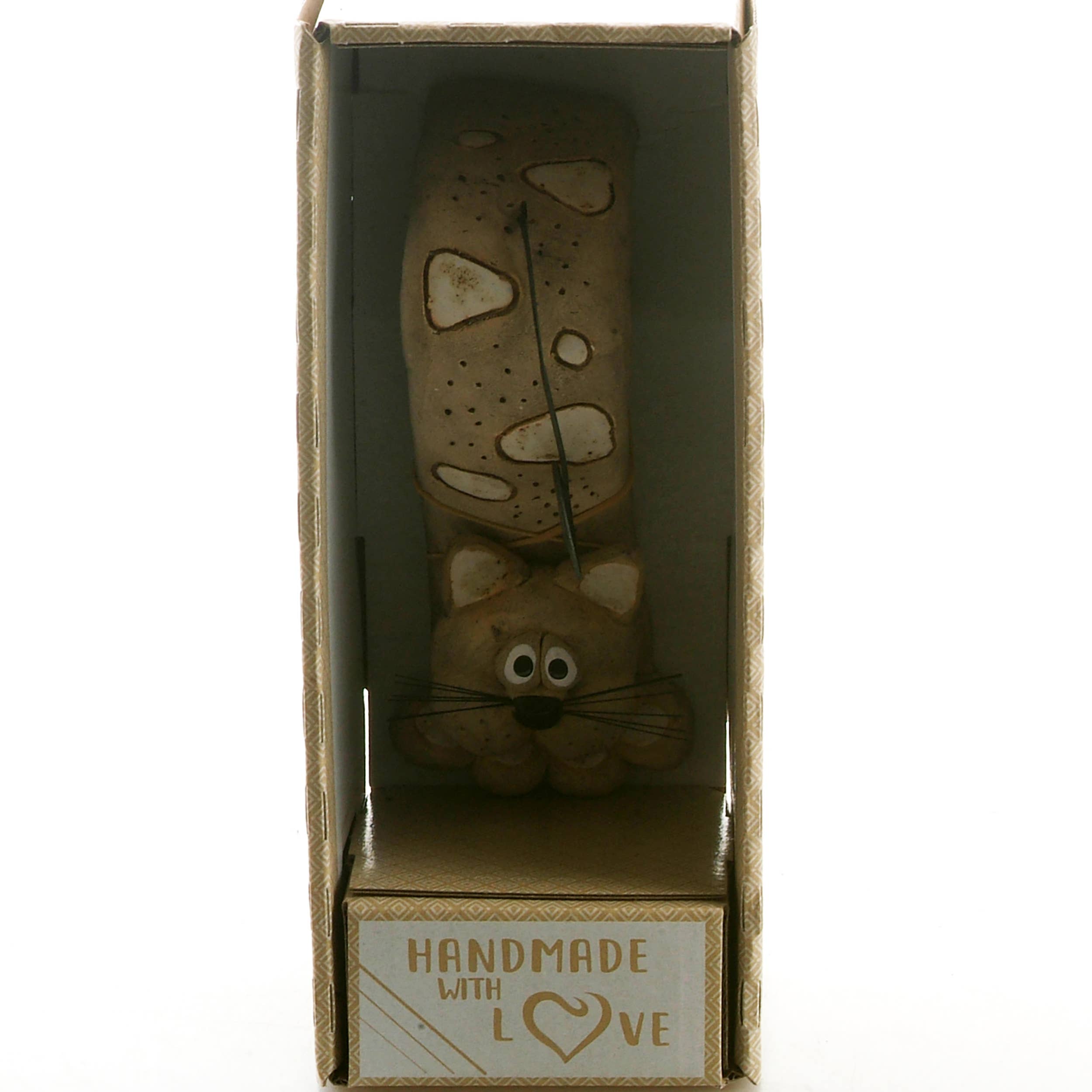 Enigma Supplies – Engroshandel Pyntefigur – Bendy Cat med Whiskers keramisk figur | Forskellige farver5