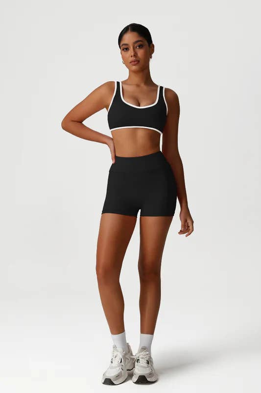 Sodalemon - Wholesale Activewear Set - Women's - Women High-Waisted Butt-Lifting Yoga Set: Sports Bra + Short10