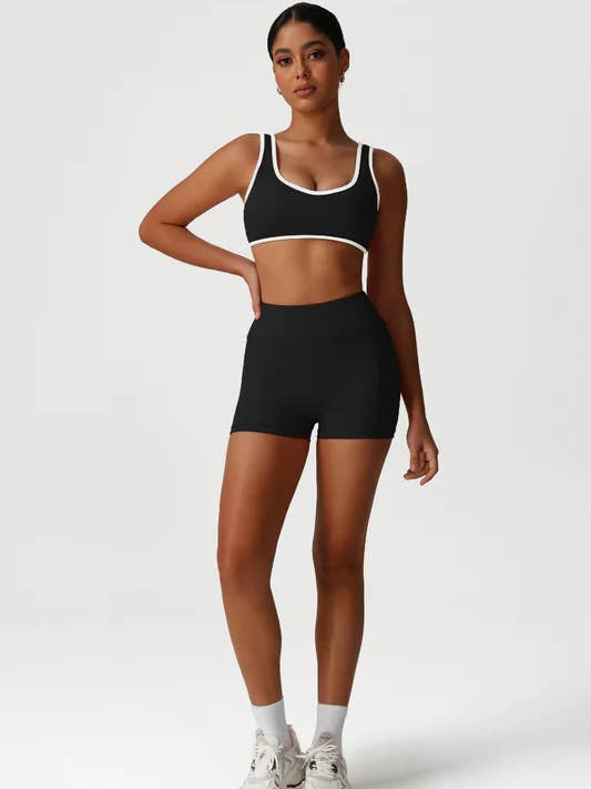 Sodalemon - Wholesale Activewear Set - Women's - Women High-Waisted Butt-Lifting Yoga Set: Sports Bra + Short10