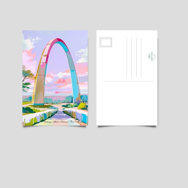 Carte postale du parc national Gateway Arch pour la vente par Across Our Land