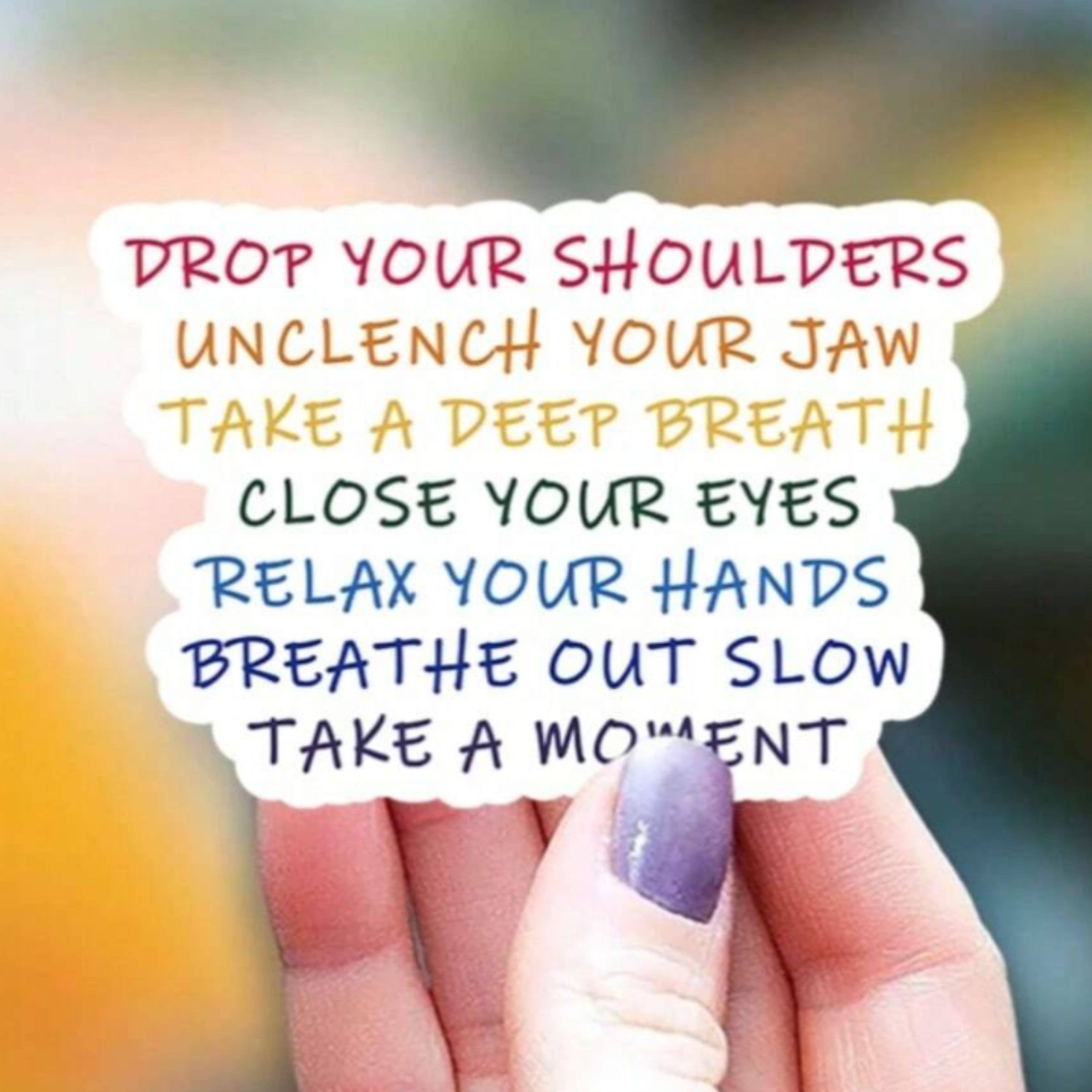 Magnifique Hearts - Wholesale Sticker - Mindful Reminder Sticker – Stress Relief Quote1