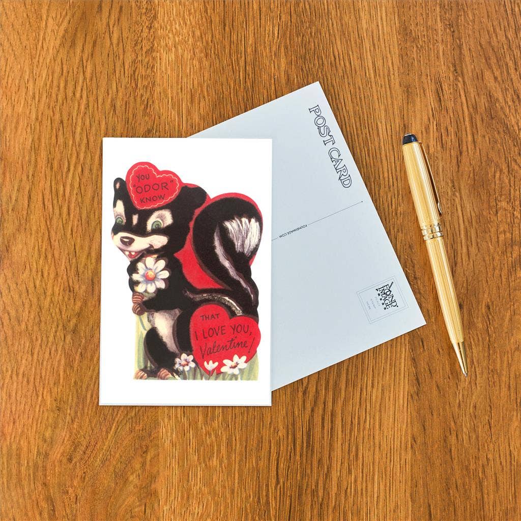 Found Image Press – Engroshandel Postkort – Postkort VL-354 Skunk Valentinskort1