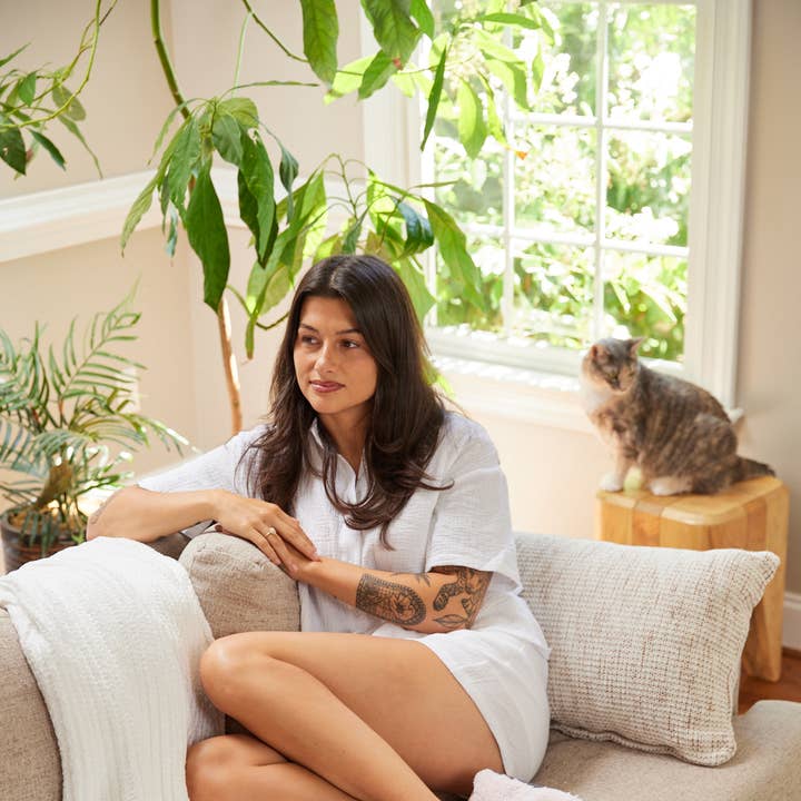 Women's Aurora Peony Slipper Socks | Blush Sherpa Socks for wholesale by Feelgoodz