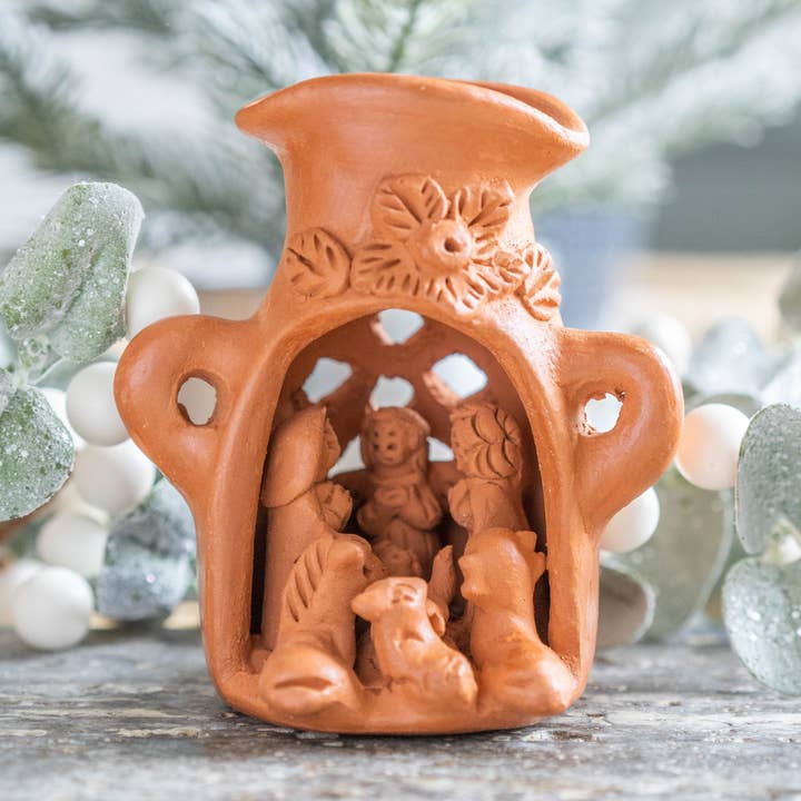 Upavim Crafts - Wholesale Nativity Scene Decor - Terracotta Vessel Nativity Scene0