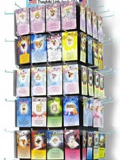 192PCS- 96 Style Color Card Counter Display 2pcs Deep for wholesale by Thoughtful Little Angels