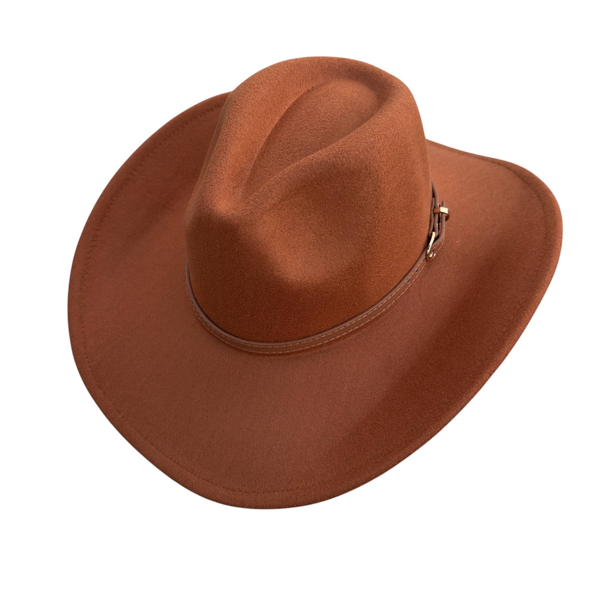 Portia Hat - Wholesale Cowboy Hat - Women's - Vegan Cowboy Hat – Western Charm with Belt Detail3
