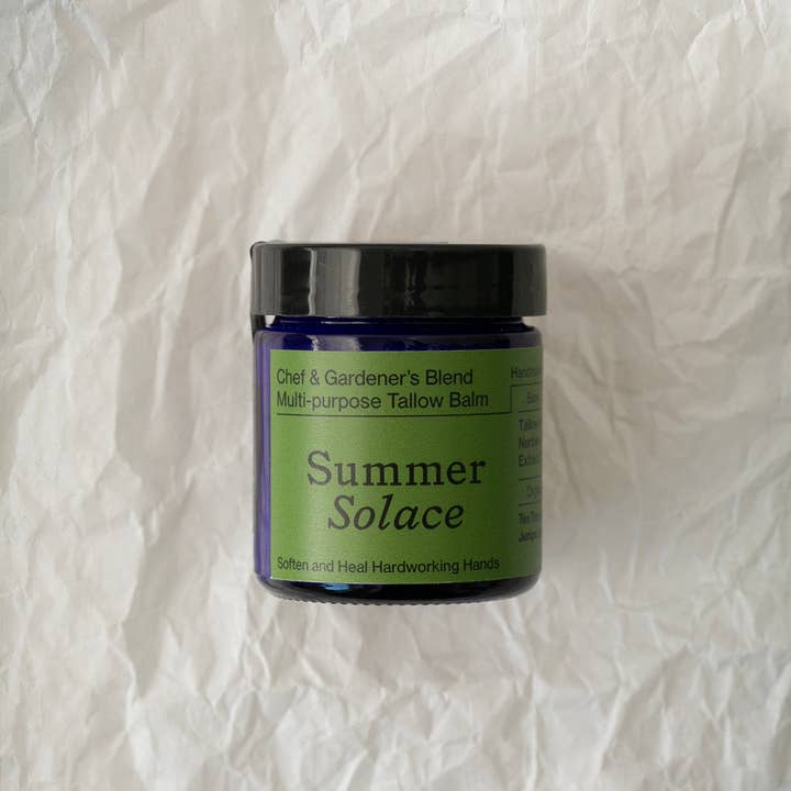 SUMMER SOLACE- Regenerative Tallow Beauty - Wholesale Anti-Aging Moisturizer - Chef & Gardener's Balm - Regenerative Tallow®- 50mL