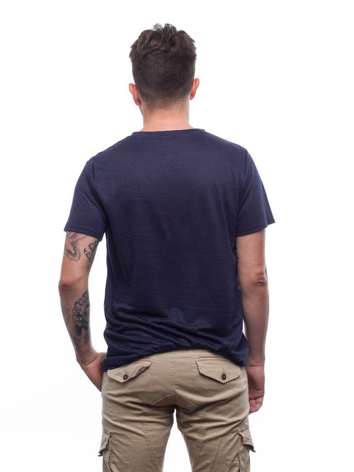 PangoLin - Wholesale T-Shirt - Men's - Man | V-neck | blue1