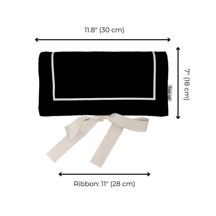 Bag-All – Organizador/caixa de joias por atacado – Rolo de Joalharia de Alta Couture, Médio, Preto