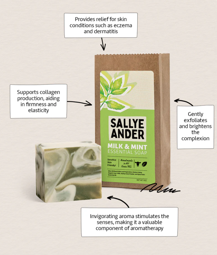 SallyeAnder - Wholesale Bar Soap - Milk & Mint Soap2