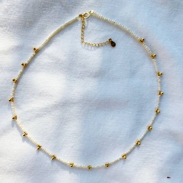 Drops of Jupiter White Choker for wholesale by Lily Max Jewelry