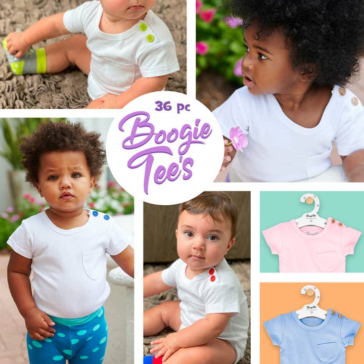 36 pc Boogie Tees Baby Bodysuits Assortment for wholesale by Boogie Toes