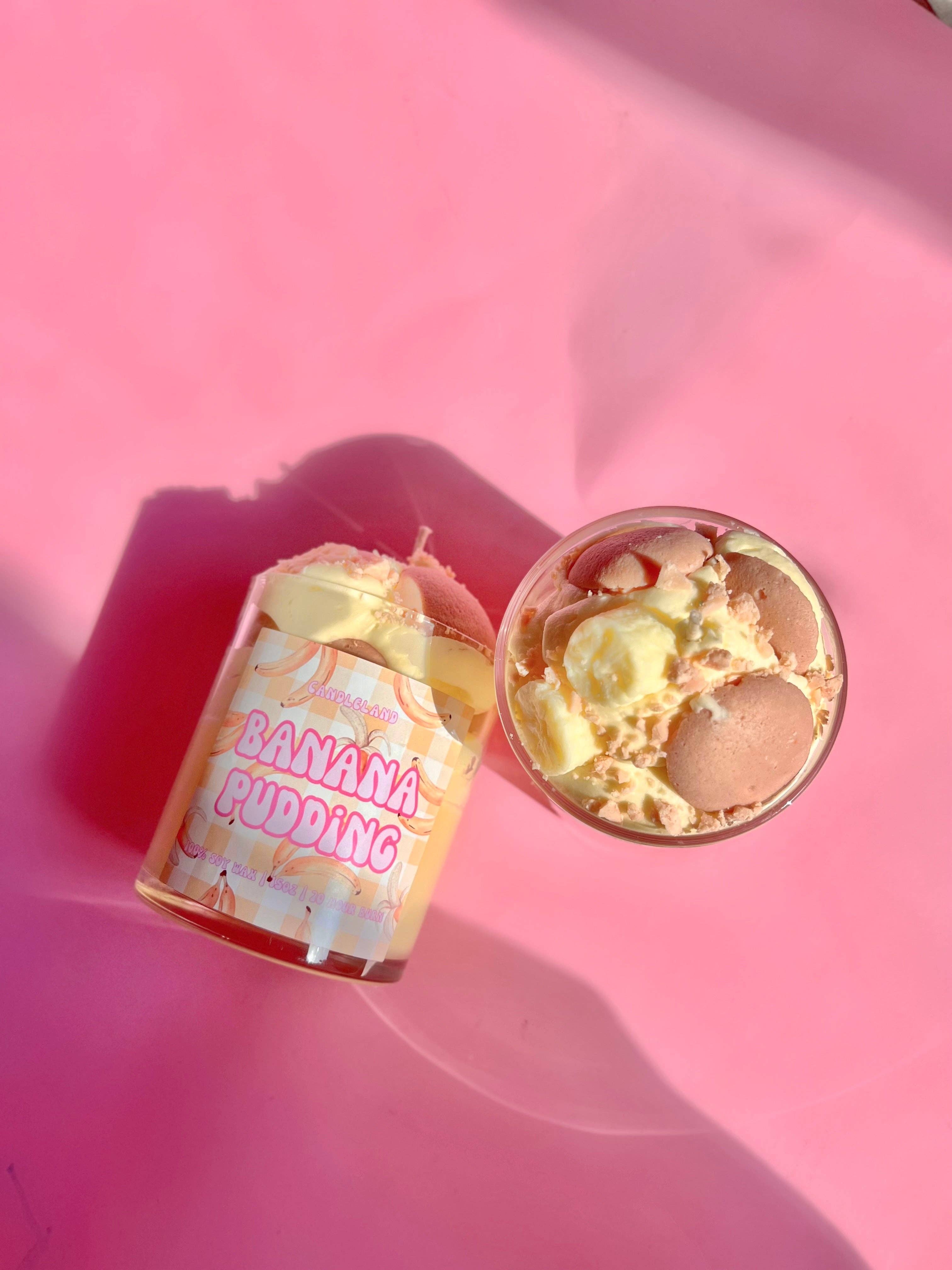 Candle Land - Wholesale Novelty Candle - Banana Pudding Dessert Candle