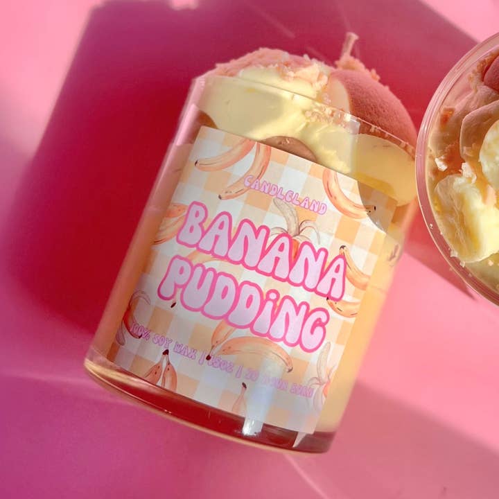 Candle Land - Wholesale Novelty Candle - Banana Pudding Dessert Candle0