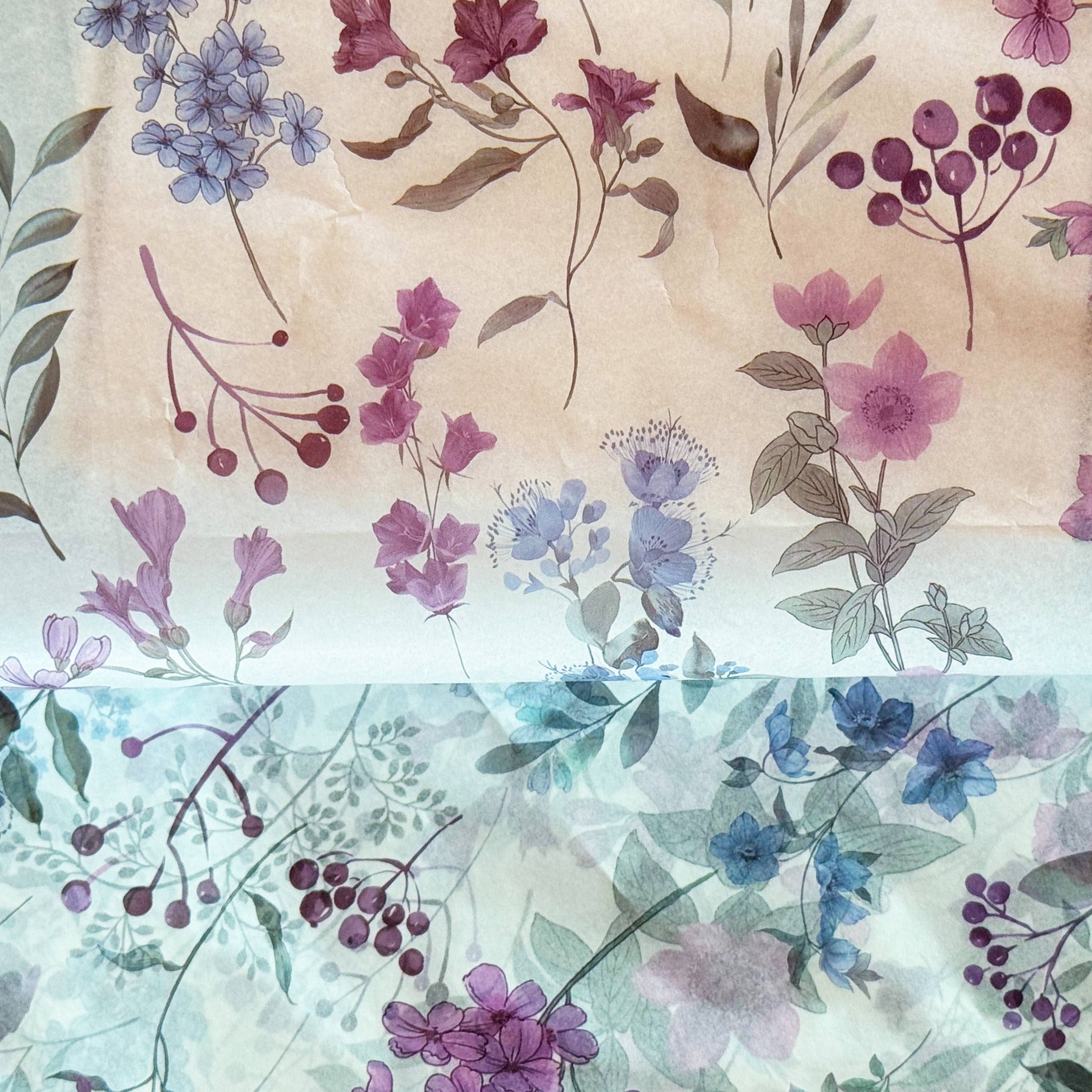 ByHome – wholesale Mjukpapper – 28" x 20" Färgglad Blommig 17g Omslagspapper Ark2