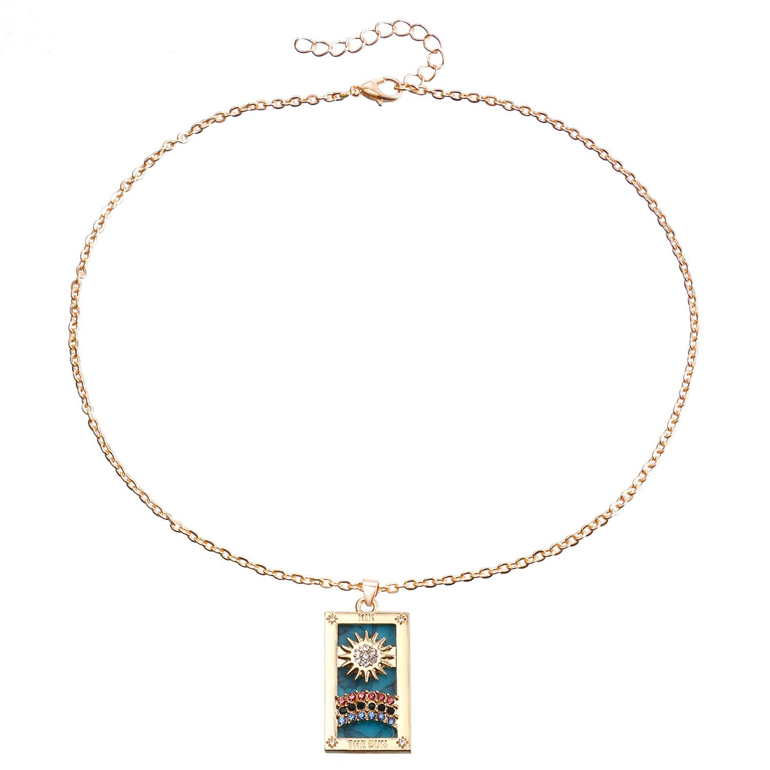 Gemscape UK - Wholesale Pendant/Charm Necklace - Tarot Design Necklace with Crystal - Chic Trendy Jewellery24