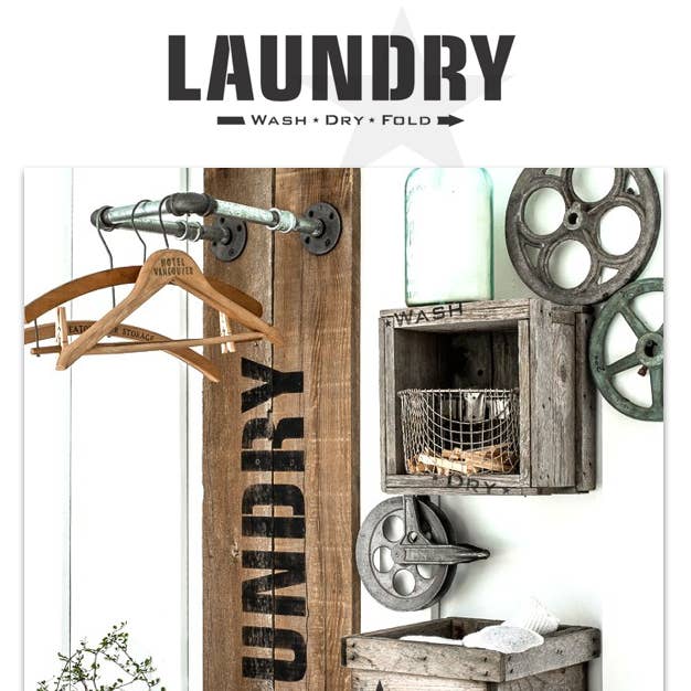 FJ028 Funky Junk's Laundry - 2 size options for wholesale by Muddaritaville Studio