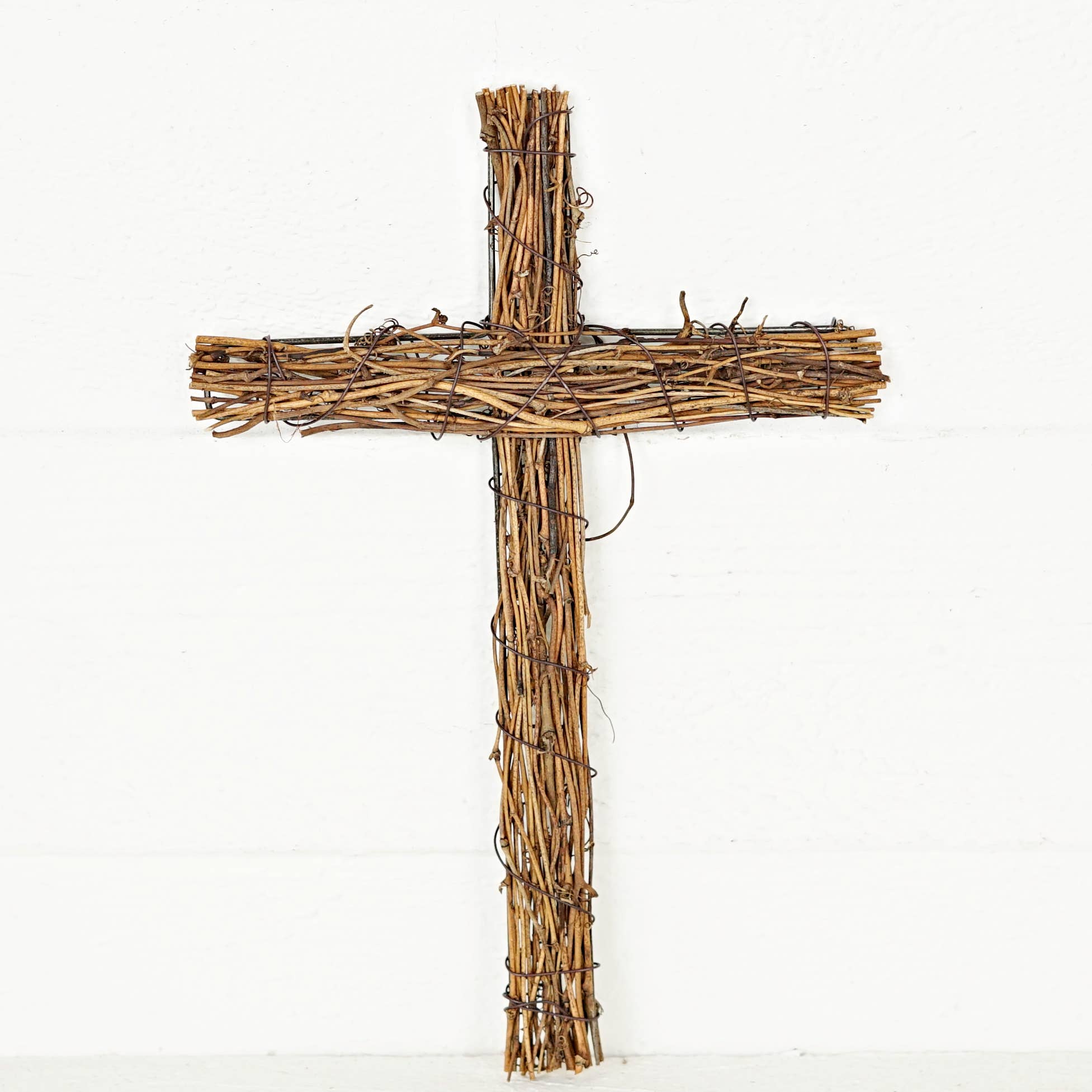Impressive Enterprises, Inc. - Wholesale Wall Cross - 570395- Rattan Twig Cross- 12in x 8in natural2