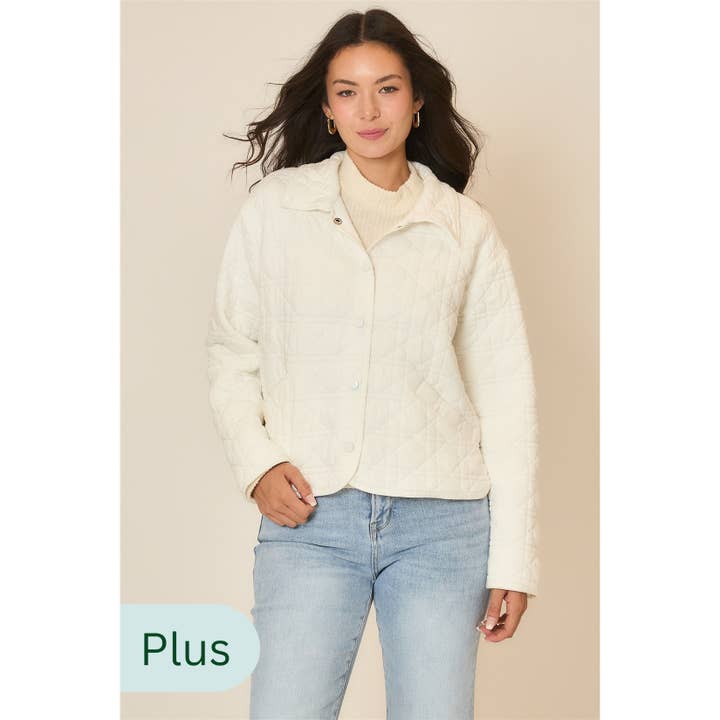 Jacka med kviltad krage för wholesale av Cozy Casual, Inc.