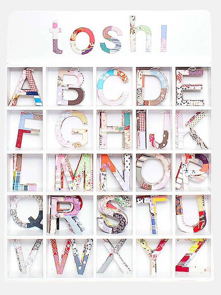 Alphabet Display Cabinet for wholesale by Toshi