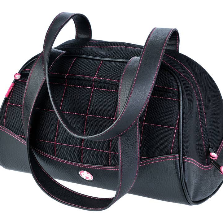 Sumo Travel Duffel - Black w/Pink Stitching - Small for wholesale by Mobile Edge LLC
