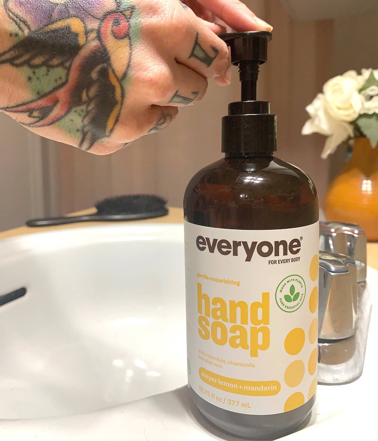 EO + Everyone - Wholesale Hand Soap/Wash - Meyer Lemon + Mandarin Hand Soap Case Pack of 62