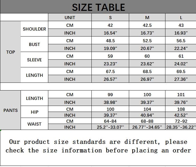 NINEXIS - Vente Haut et bas de pyjama – femme - ENSEMBLE DE PYJAMA DEUX PIÈCES À MANCHES LONGUES AMPLE CWSPJ02886