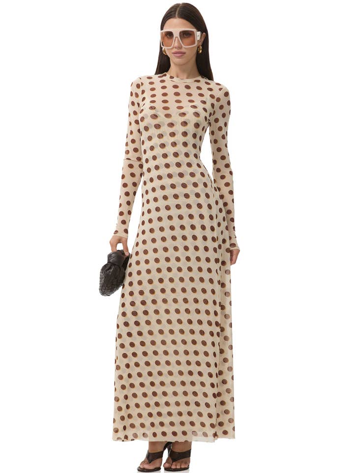 Paola Dress - Gold Halo Dot for wholesale by AFRM