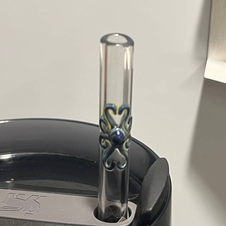 Oktopus-Glasstrohhalm mit Reinigungsbürste & lebenslanger Garantie für den Großhandel von DrinkingStraws.Glass LLC