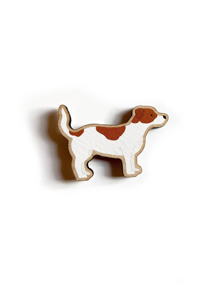 Jack Russell Wooden Dog Pin - Responsibly Sourced for wholesale by Tom Hardwick