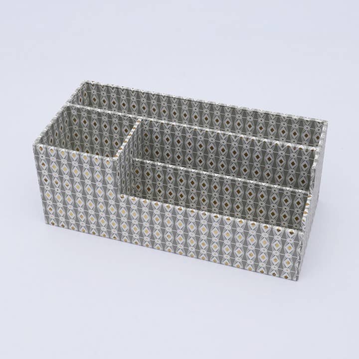 Desk Organizer | Grey | Recycled Cotton Paper for wholesale by ExpoBazaar