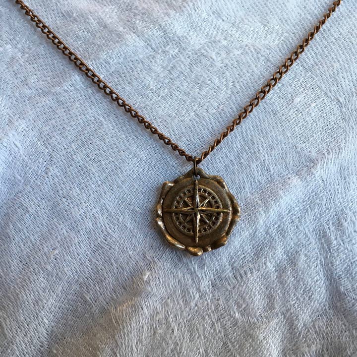 Compass Necklace for wholesale by The Atlas Rose And Key