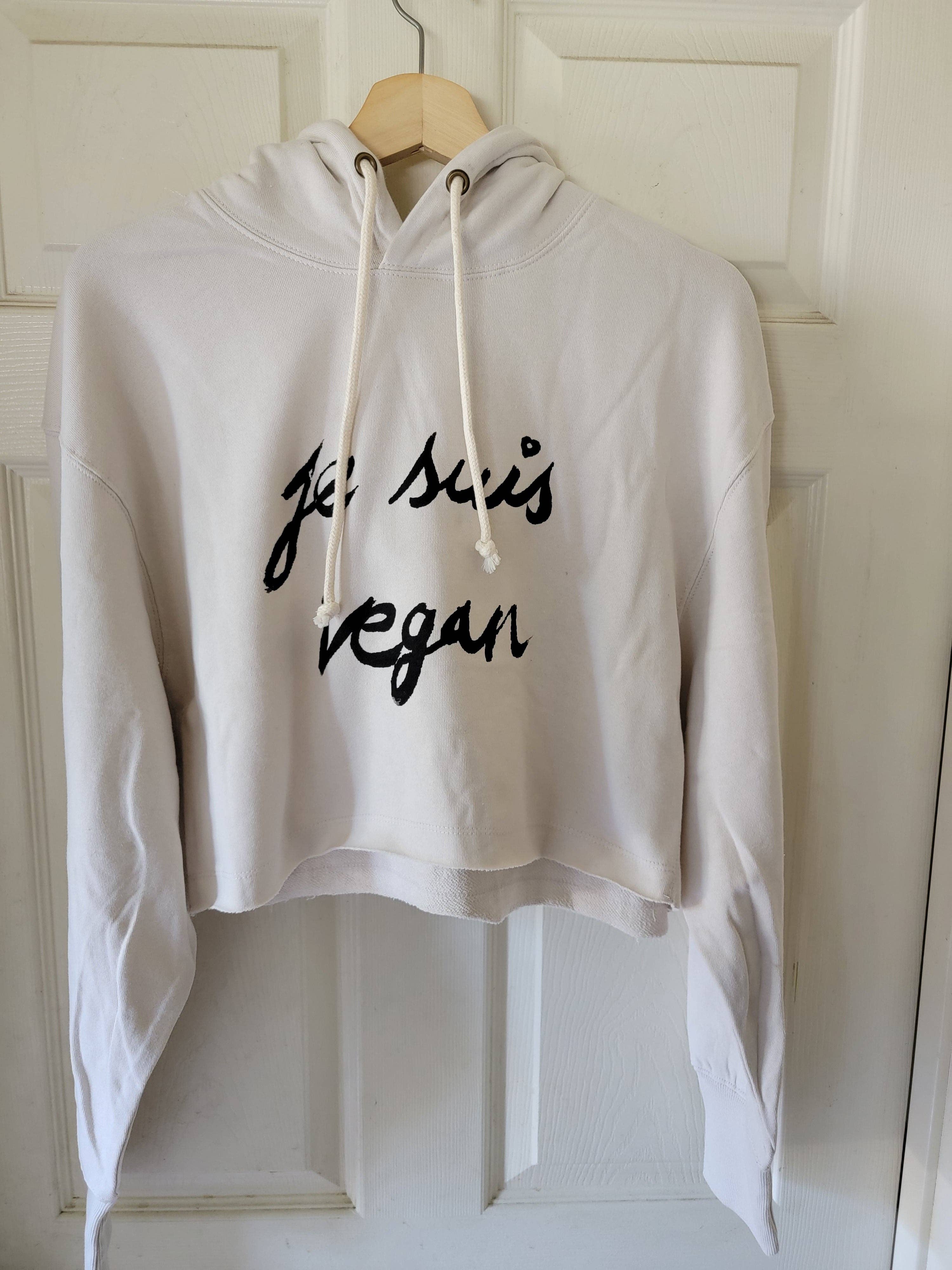 Vegan Club - Wholesale Hoodie - Women's - Short Waist Sweater Je Suis Vegan1