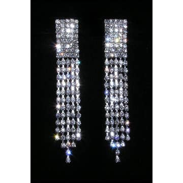 Jeweled Fray Earrings Jeweled Fray Earrings
