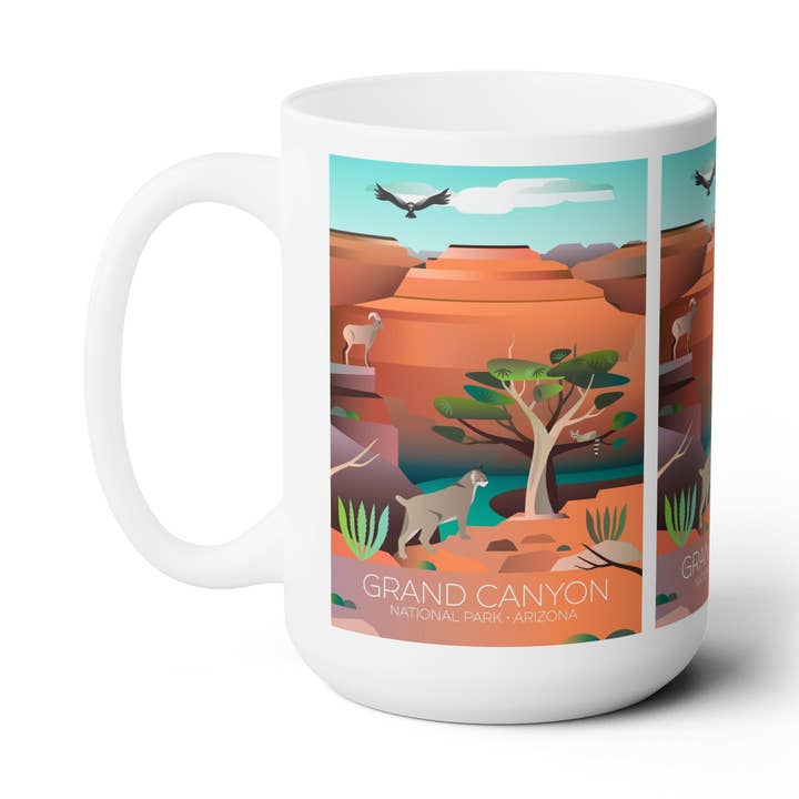 Grand Canyon 2 Ceramic Mug 15oz for wholesale by Max & Oscar