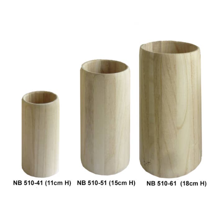 Brush Holder Wooden Jar for wholesale by Nobel Arts