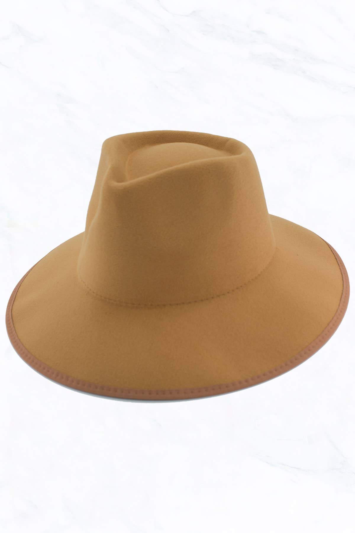 Suzie Q USA - Wholesale Fedora - Women's - Wrap of Edge Teardrop Shape Top Big Brim Hat6